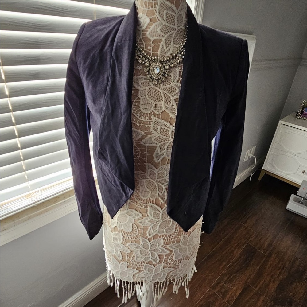 Alice + Olivia Black Blazer Tailored Suit Jacket